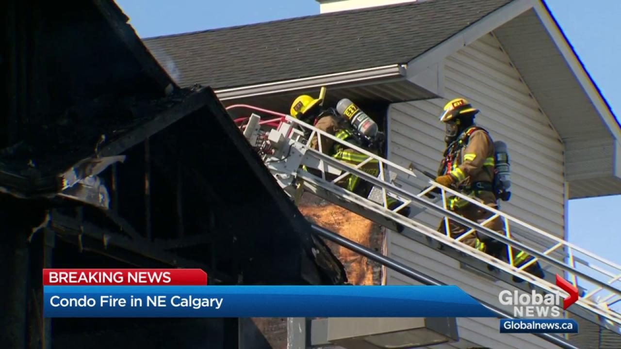 4 Storey Condo Building In Northeast Calgary Evacuated Due To Fire 4 Storey Condo Building In Northeast Calgary Evacuated Due To Fire