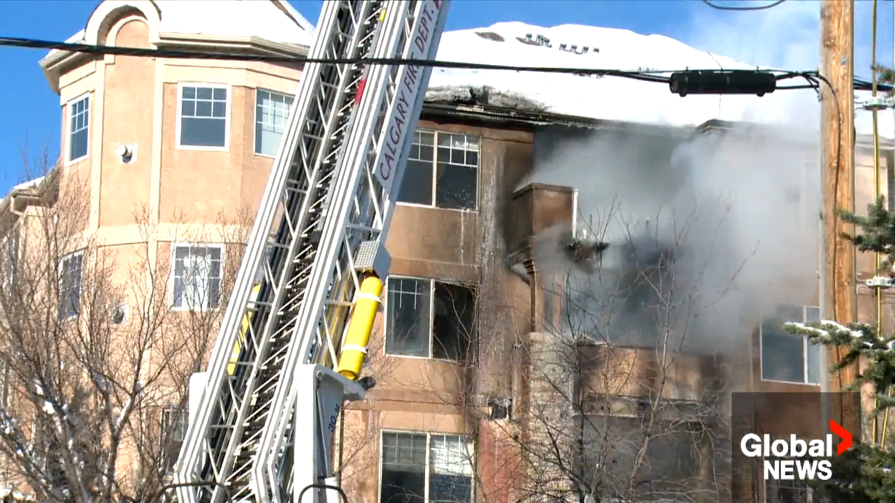 Calgary Firefighters Battling 2 Alarm Blaze In Southeast Condo Complex Calgary Firefighters Battling 2 Alarm Blaze In Southeast Condo Complex